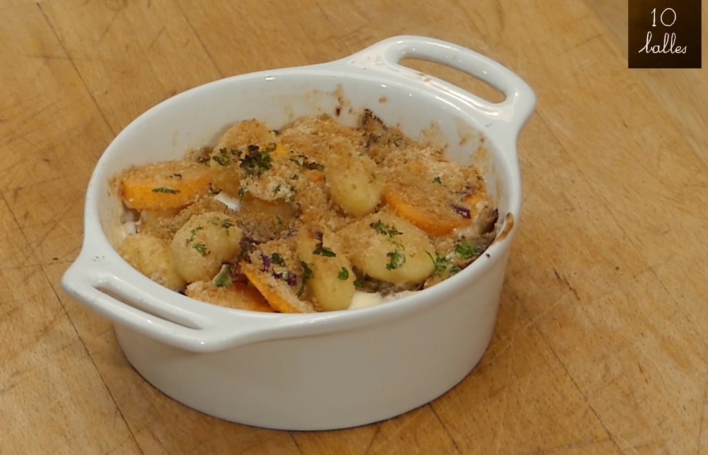 Recette du gratin de gnocchi au hareng fumé