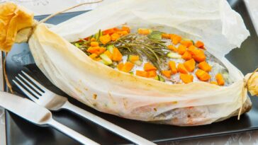 Papillote de poisson et légumes