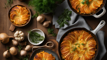 Gratin de panais et patates douces