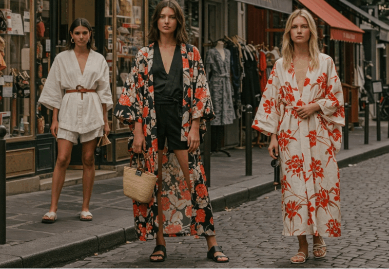 mode femme kimono été 2025