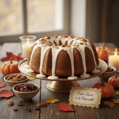 Cake sucré à la citrouille