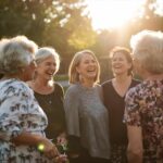 Groupe de femmes ménopausées