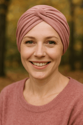 turban foulard cancer octobre rose 2025