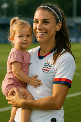 Alex Morgan et sa fille