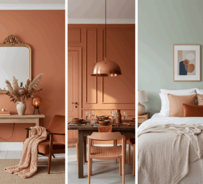 Diverse ambiance déco orange