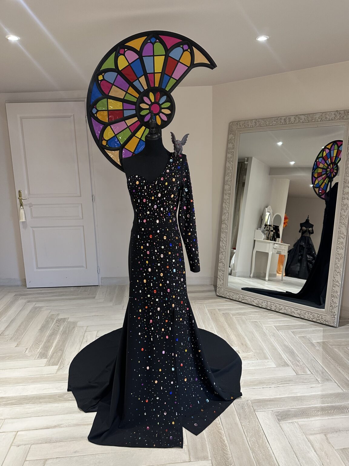 Robe de Mademoiselle Dentelle Créations pour Miss Ile de France 2025