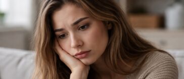 femme déprimée, perdue dans ses sentiments