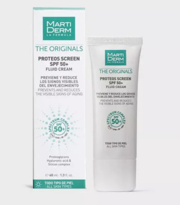 Crème fluide hydratante, solaire et antirides Marti Derm