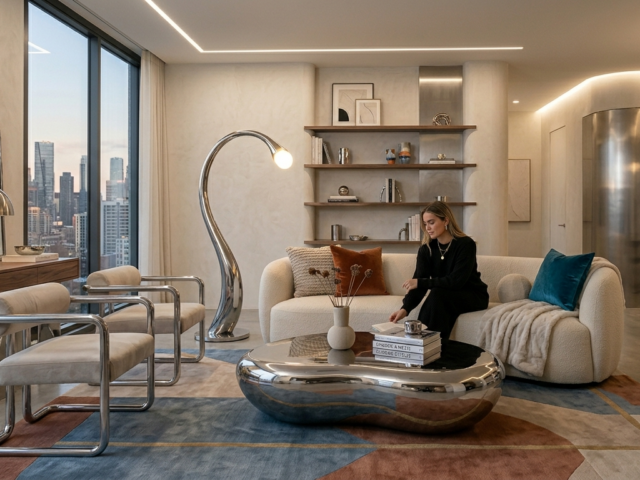 Chrome et métal : la tendance déco futuriste incontournable.