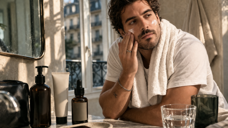 soin-visage-homme-routine-salle-de-bain