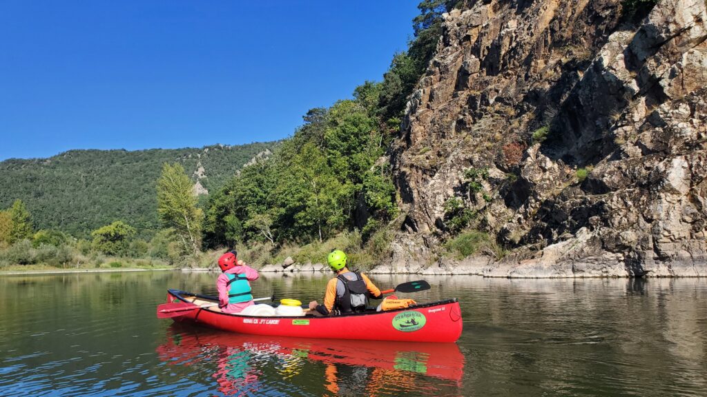 Itinérance en canoë sur les gorges de la Loire - déconnexion