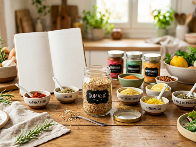 Zoom sur le gomasio et les condiments magiques pour réduire le sel sans perdre en saveur