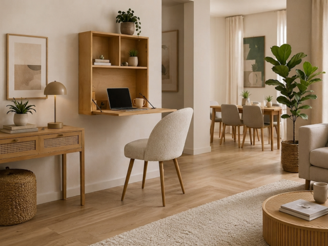 Télétravail : comment aménager un bureau dans son salon avec style