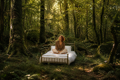 Hypnose transpersonnelle - lit dans la forêt