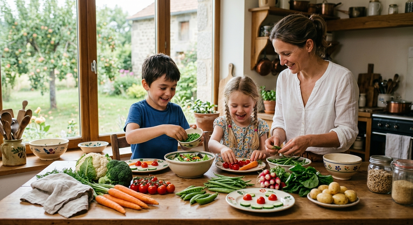 Comment faire aimer les légumes de saison sans crise à nos enfants ?
