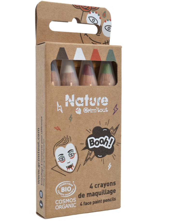 Grimtout 4 crayons Halloween