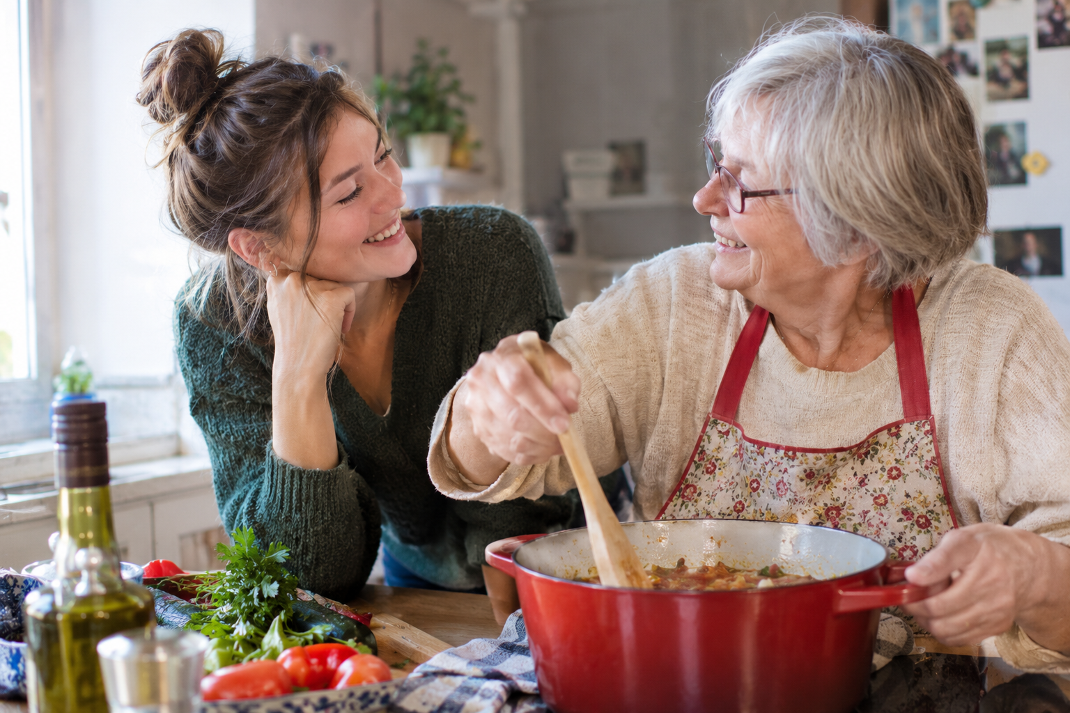 Lien intergénérationnel recette de cuisine